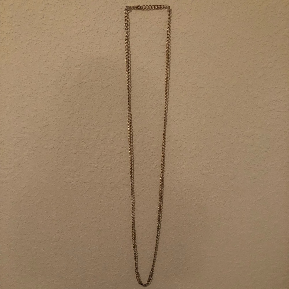 Gold double layer necklace